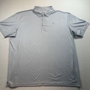 Callaway Mens Opti Dri Solid Polo Blue 2XL  Golf Polo Opti Dri